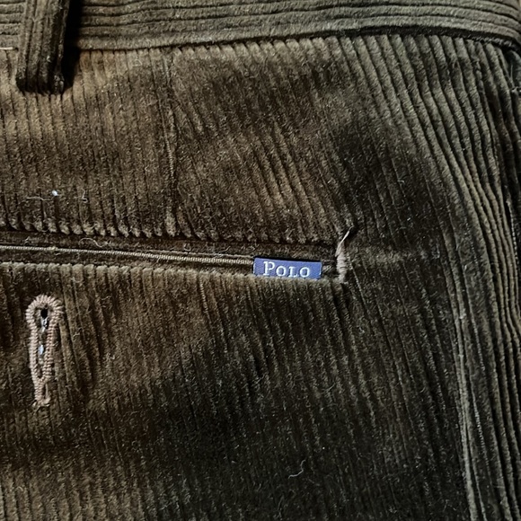 Men’s Polo brown with an olive cast to them corduroy pants size 40 x 32. - Picture 7 of 7